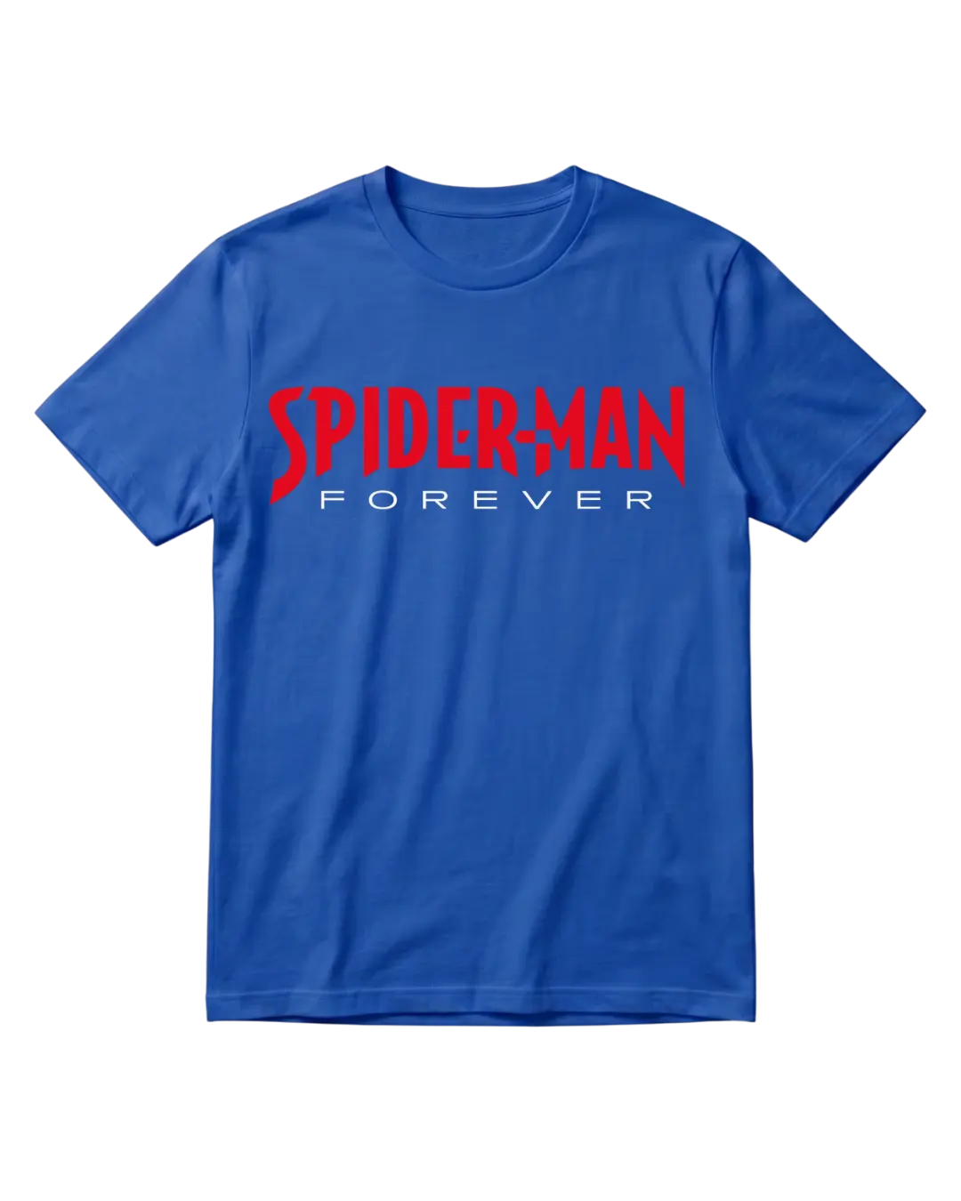 Spider Man Blue Name Half Sleeves