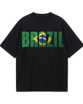 Brazil Neymar Name Black Oversized Tee