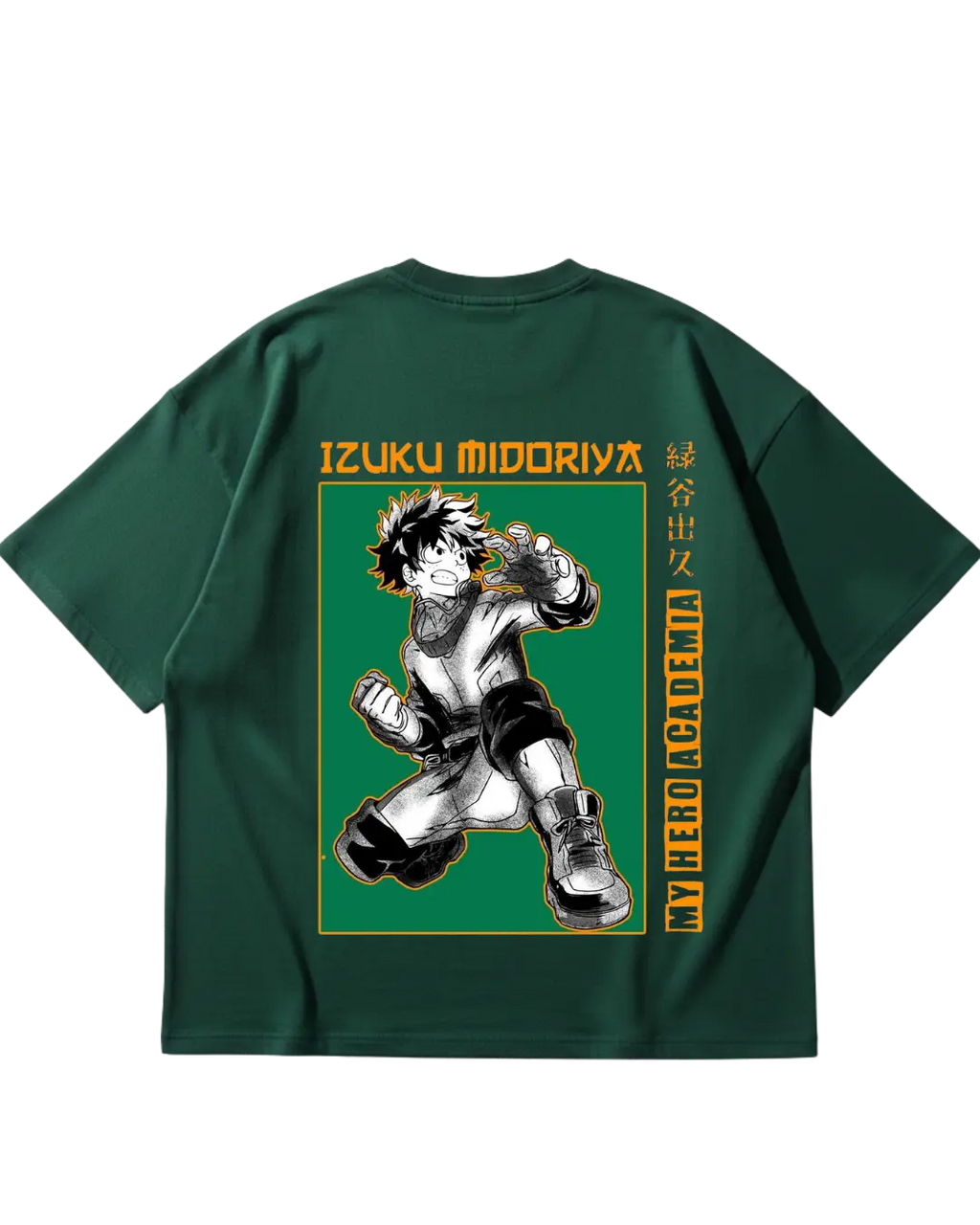 My Hero Academia Deku Green Oversized Tee