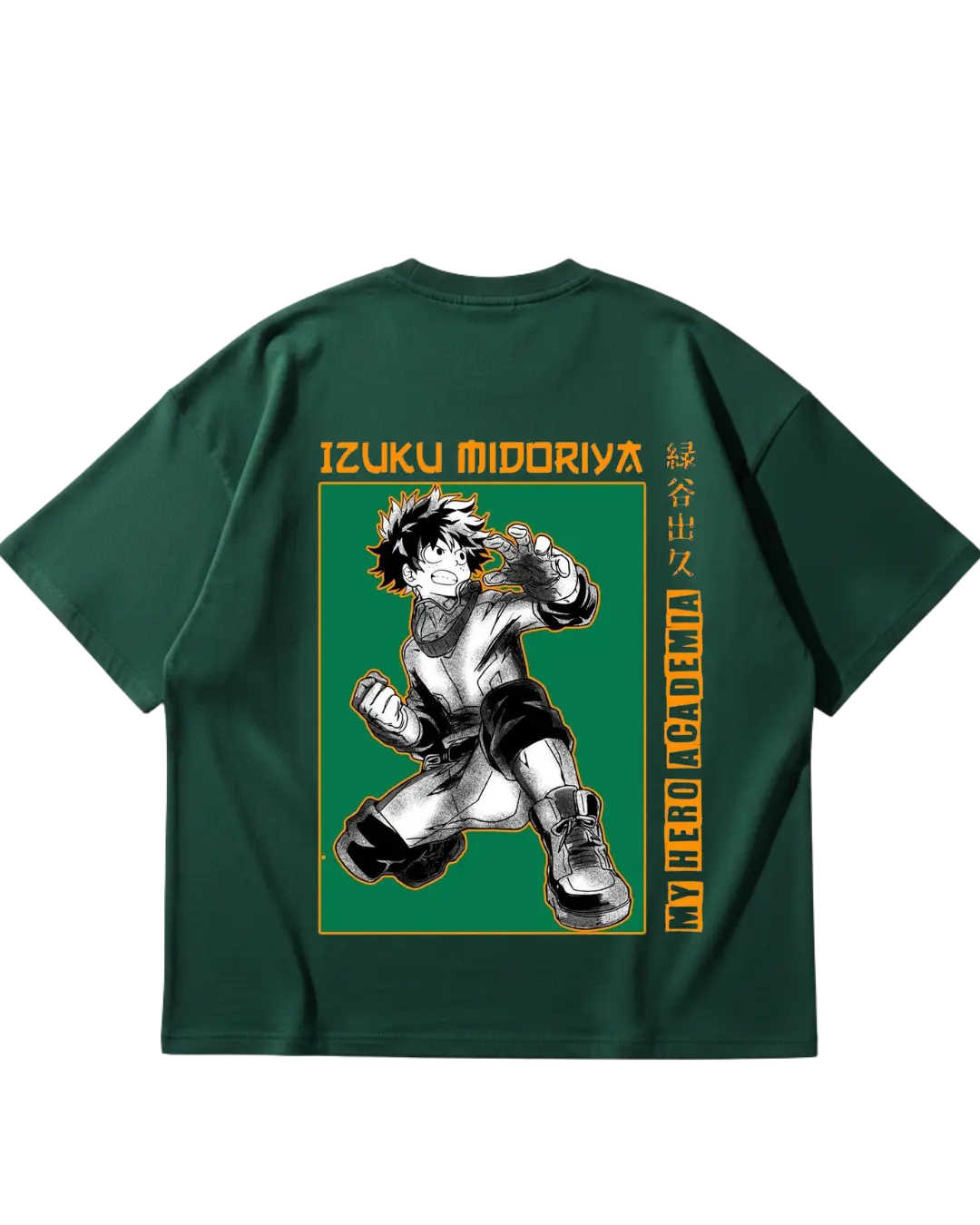 My Hero Academia Deku Green Oversized Tee