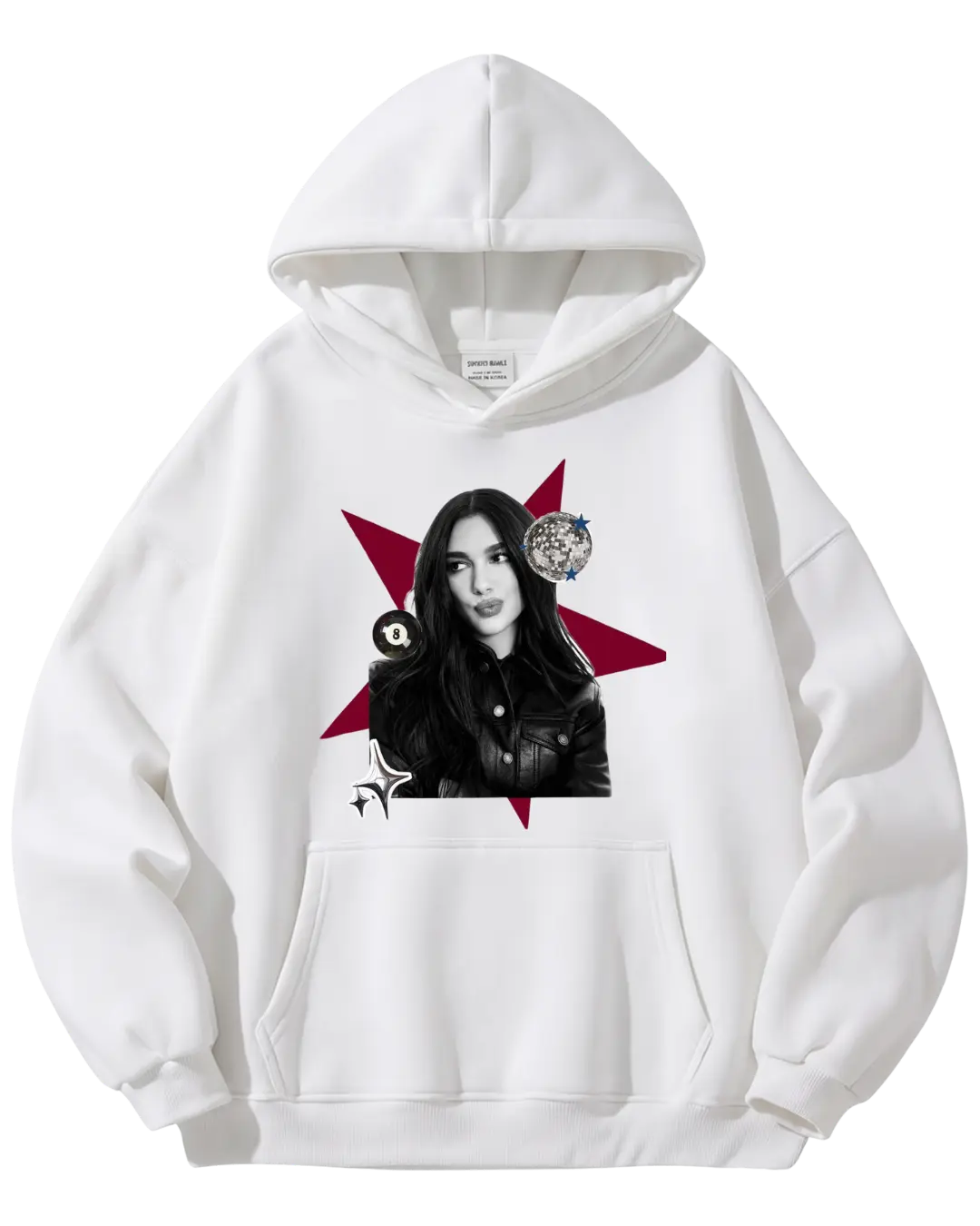 Dua Lipa White Hoodie