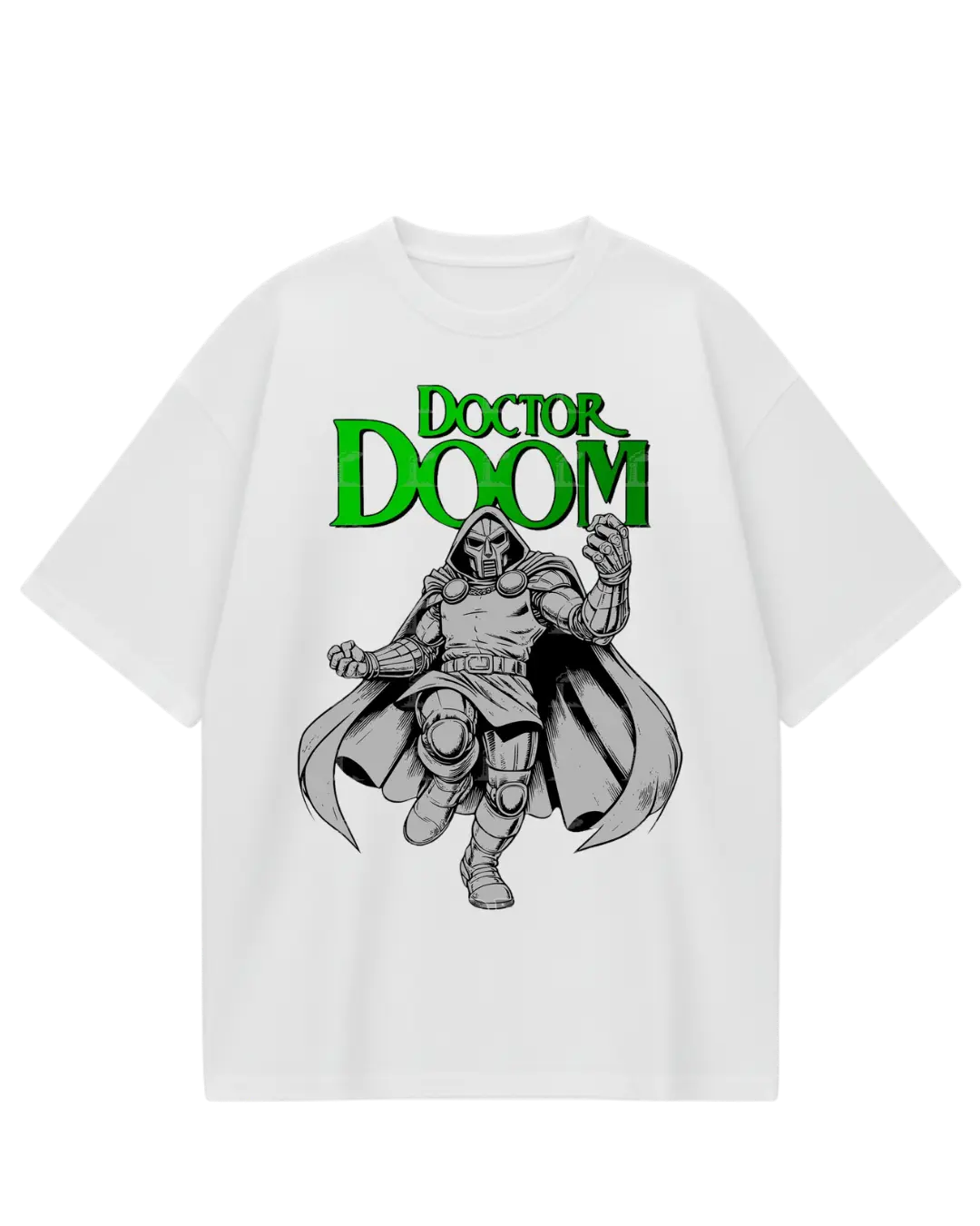 Dr Doom White Oversized Tee