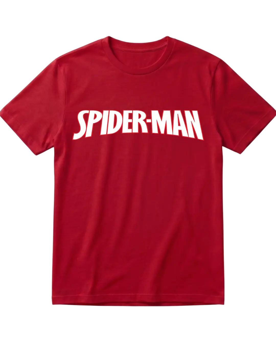 Spider Man Red Name Half Sleeves