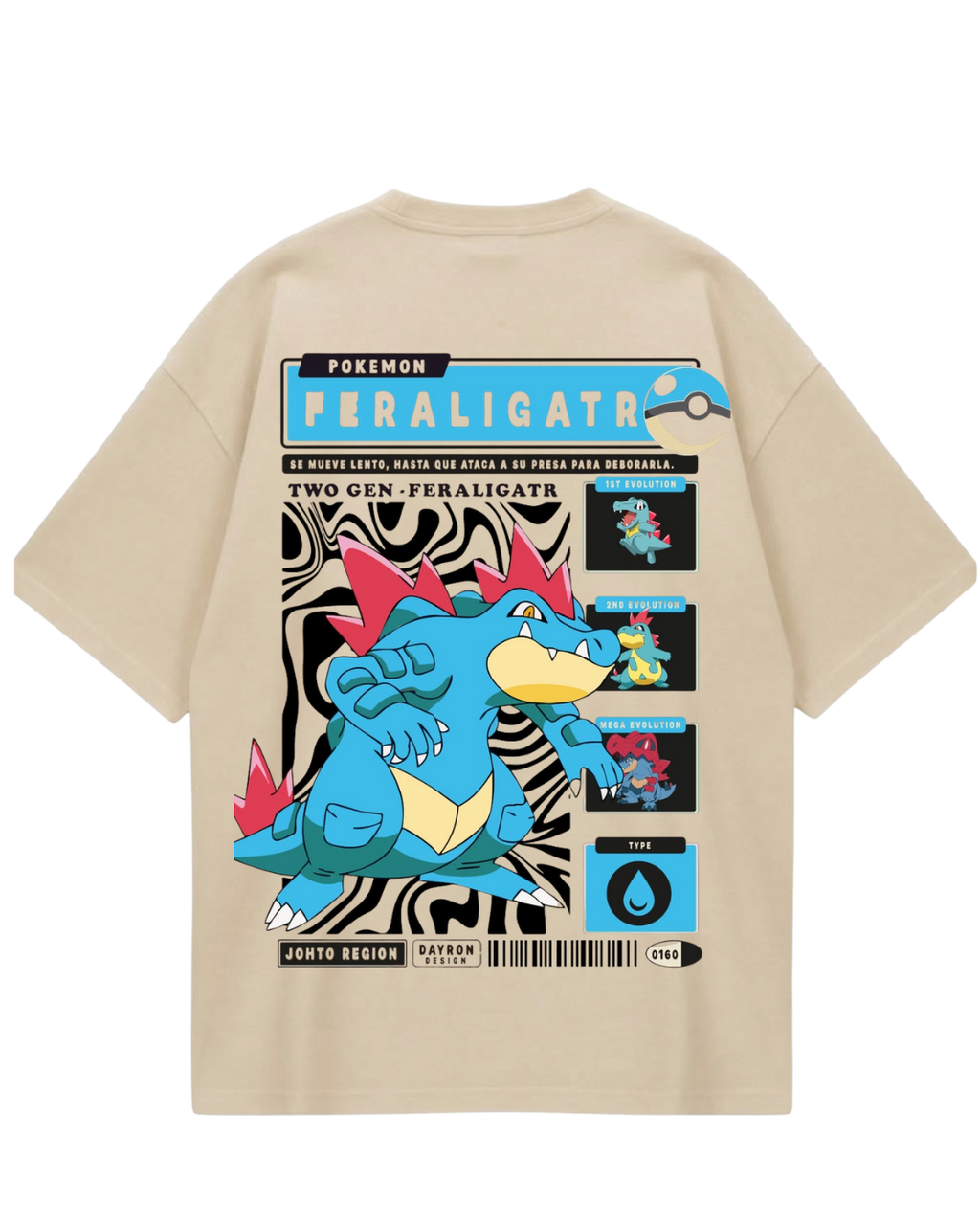Feraligatr Oversized Tee