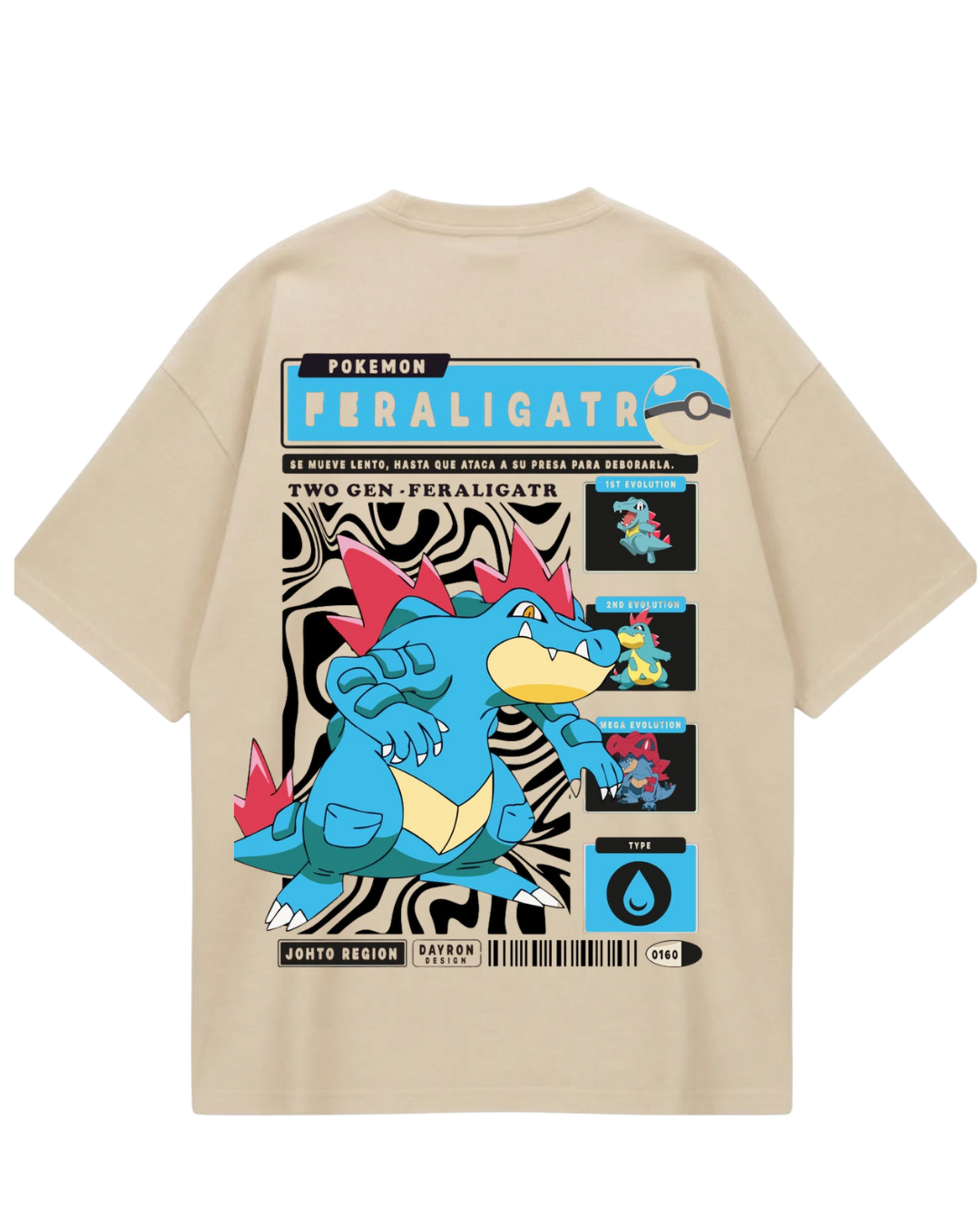 Feraligatr Oversized Tee