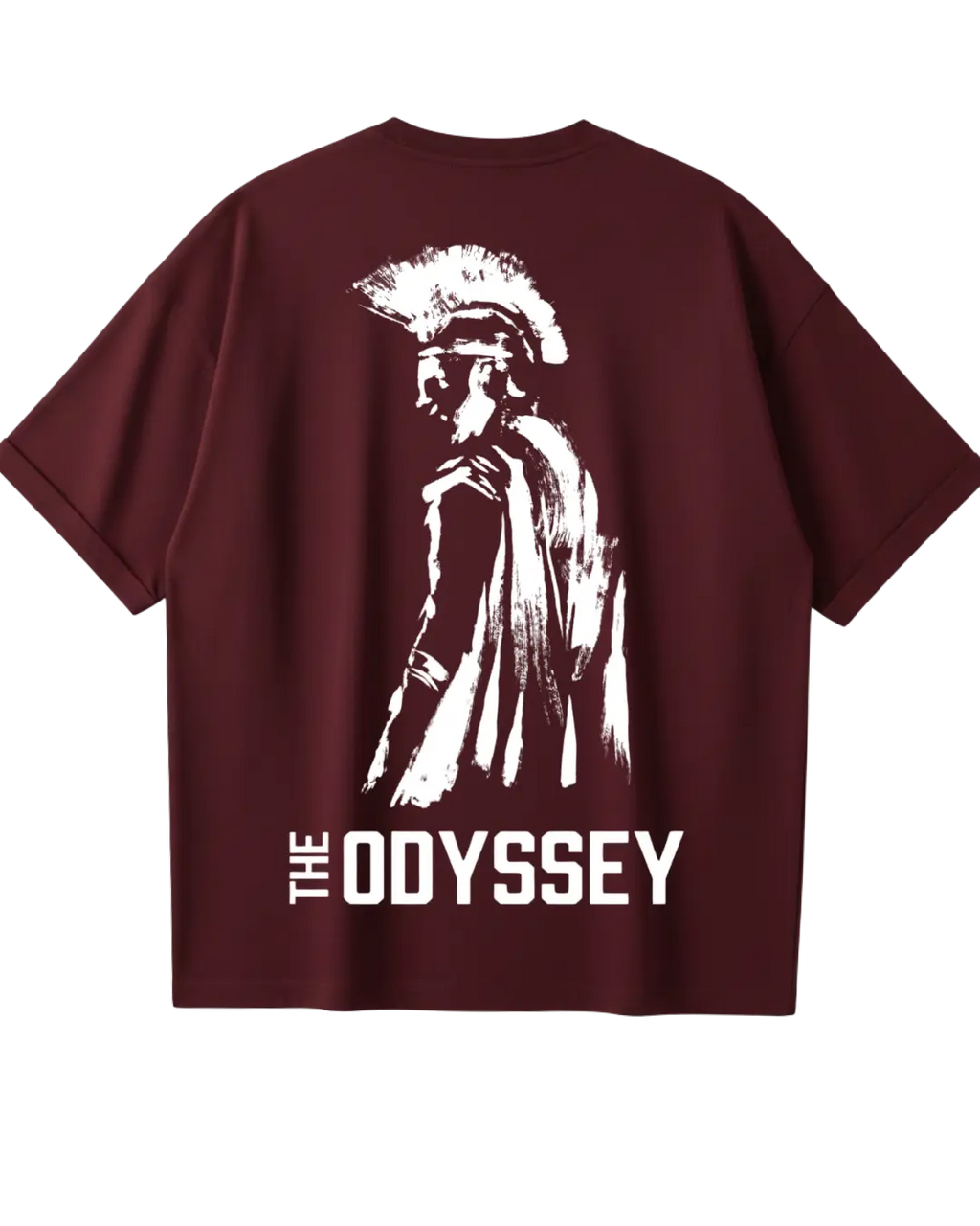 The Odyssey Maroon Oversized Tee