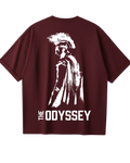 The Odyssey Maroon Oversized Tee
