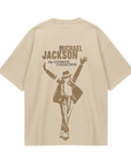 Michael Jackson Beige Oversized Tee