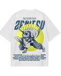 Demon Slayer Zenitsu White Oversized Tee
