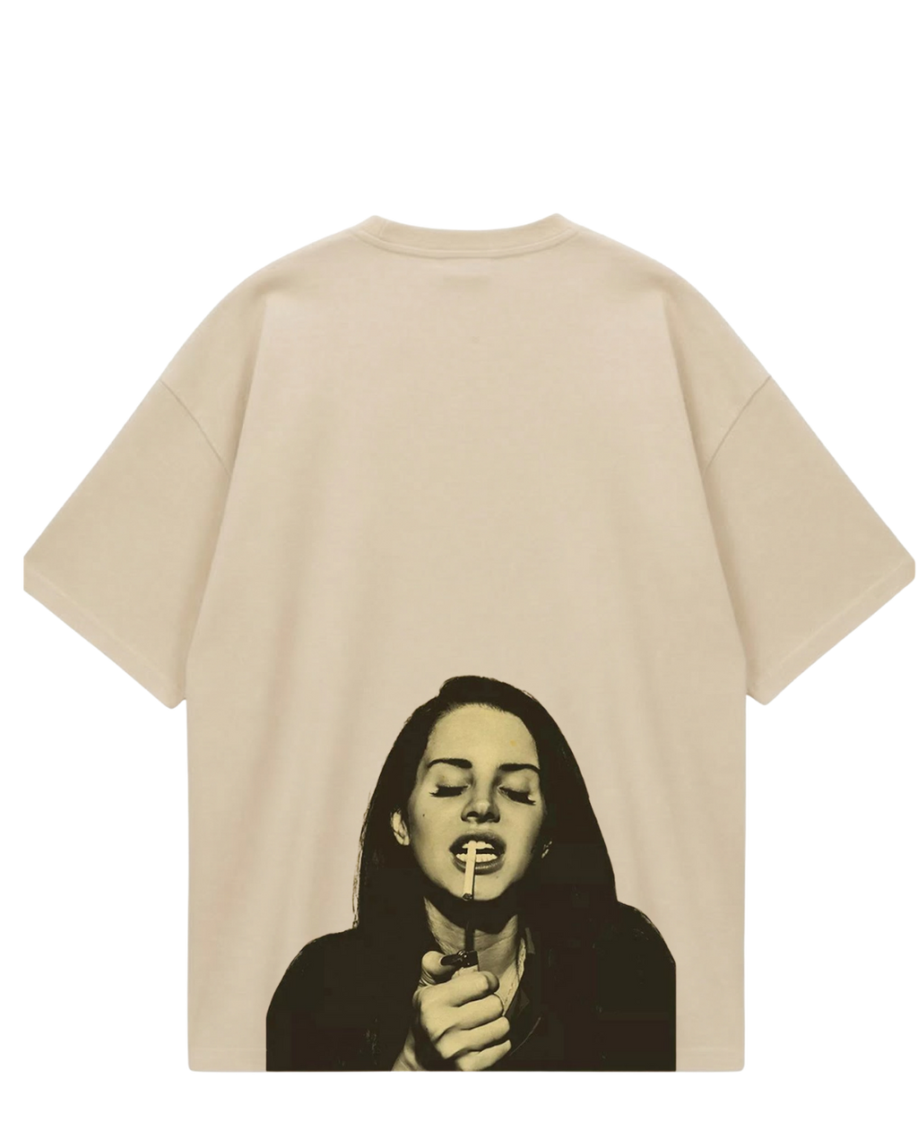 Lana Del Rey Beige Oversized Tee