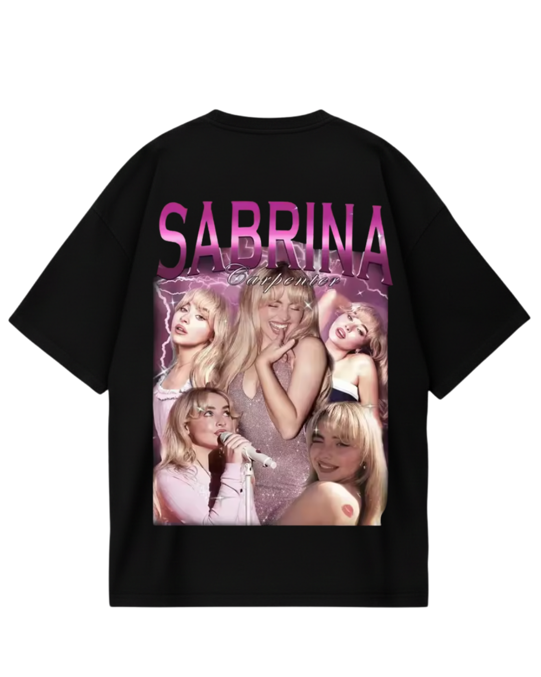 Sabrina Black Oversized Tee