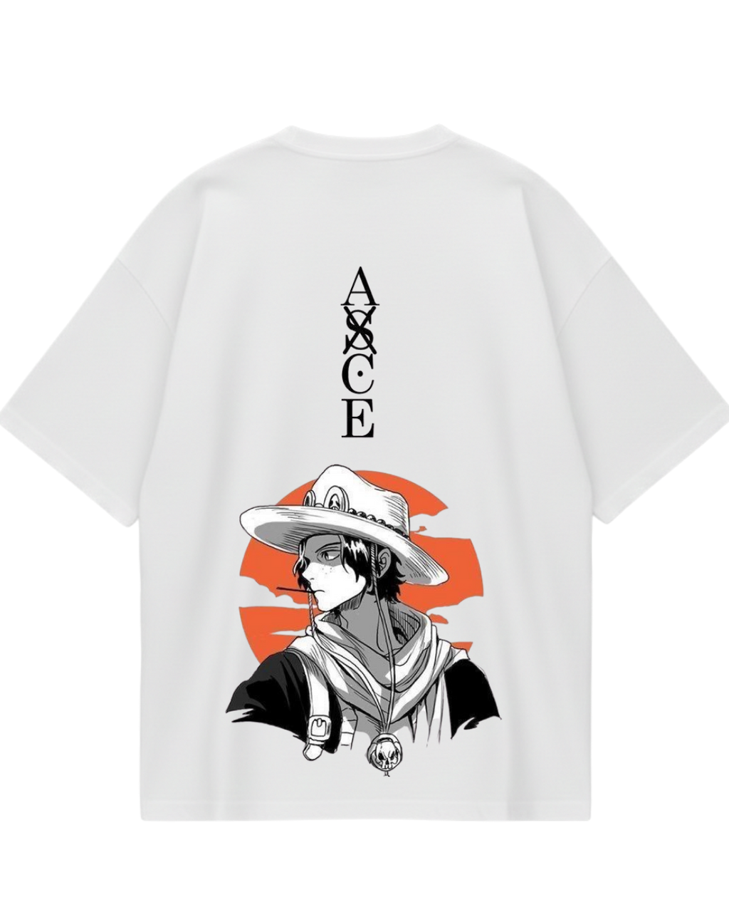 White Ace Oversized Tee