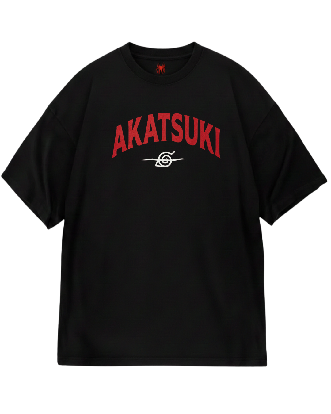Akatski Black Red Oversized Tee