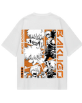 My Hero Academia Bakugo White Oversized Tee