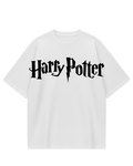 Harry Potter White Oversized Tee