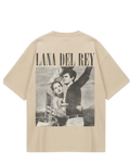 Lana Del Rey Beige Poster Oversized Tee
