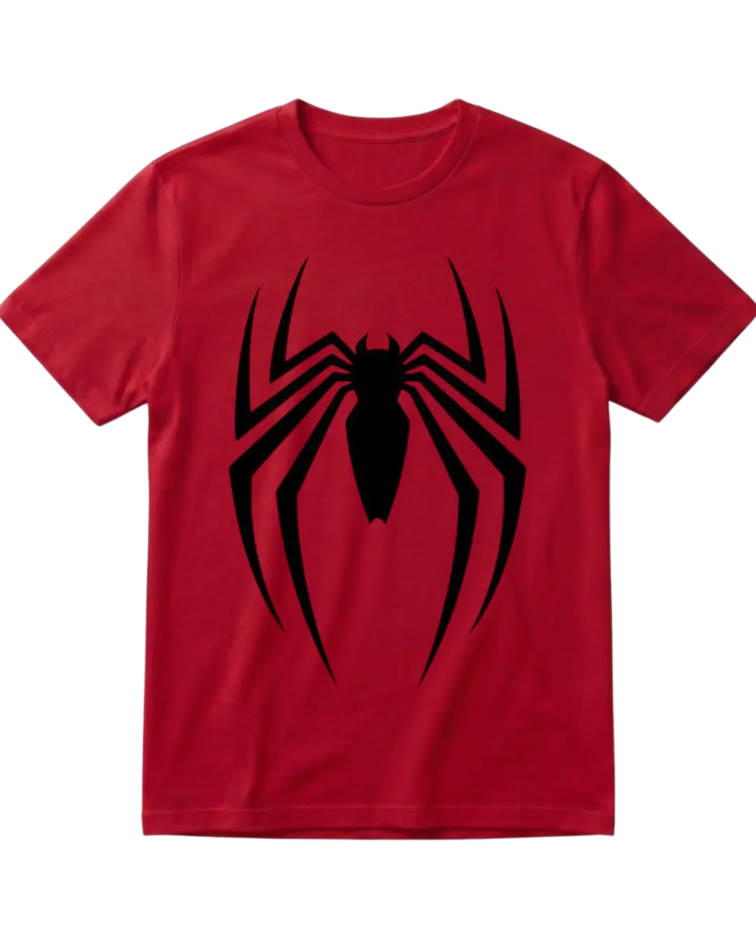 Spider Man Red Black Half Sleeves