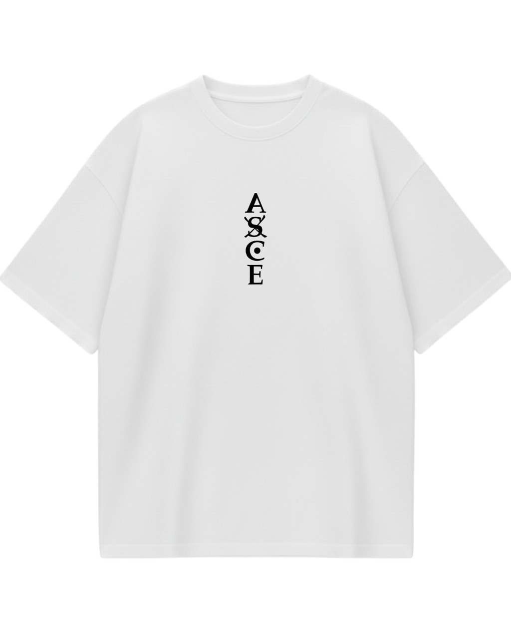 White Ace Oversized Tee