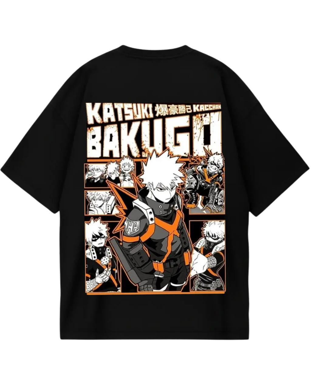 My Hero Academia Bakugo Black Oversized Tee