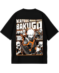 My Hero Academia Bakugo Black Oversized Tee