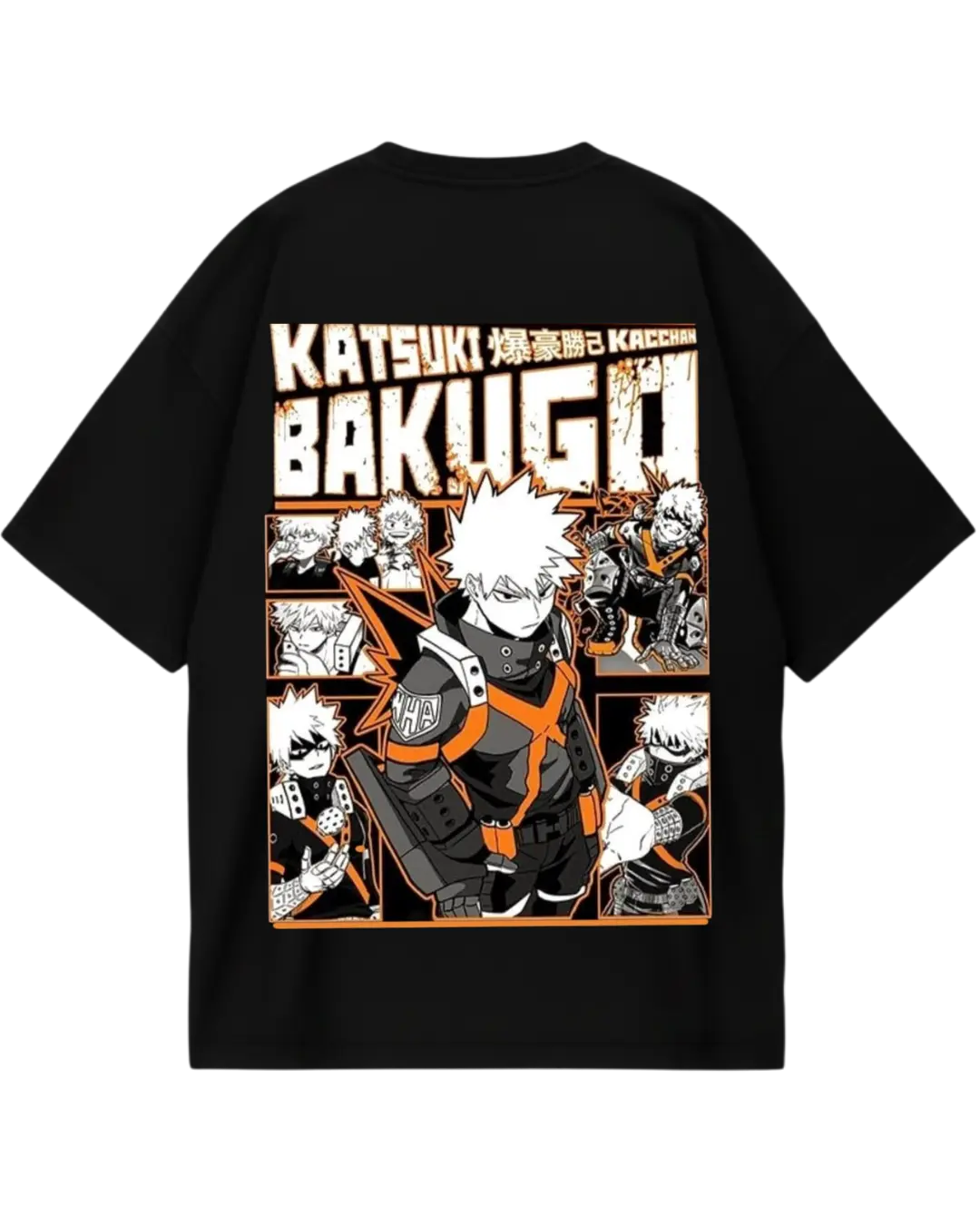 My Hero Academia Bakugo Black Oversized Tee