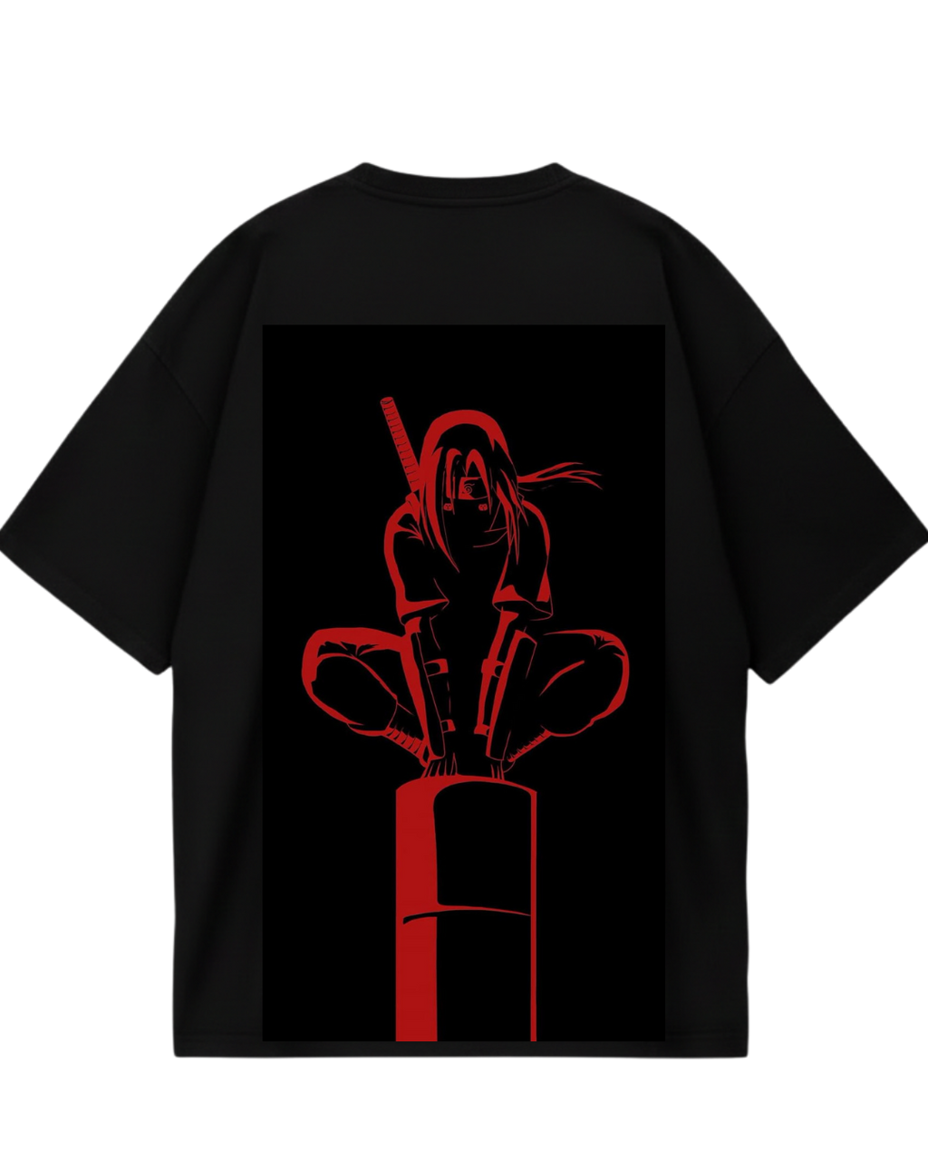 Itachi Black Oversized Tee