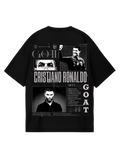 Cristiano Ronaldo Black Oversized Tee