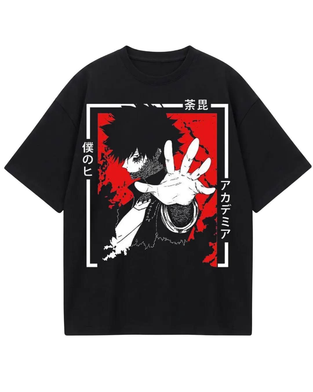 My Hero Academia Dabi Black Oversized Tee
