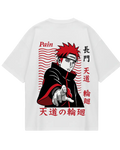 Naruto Pain White Oversized Tee