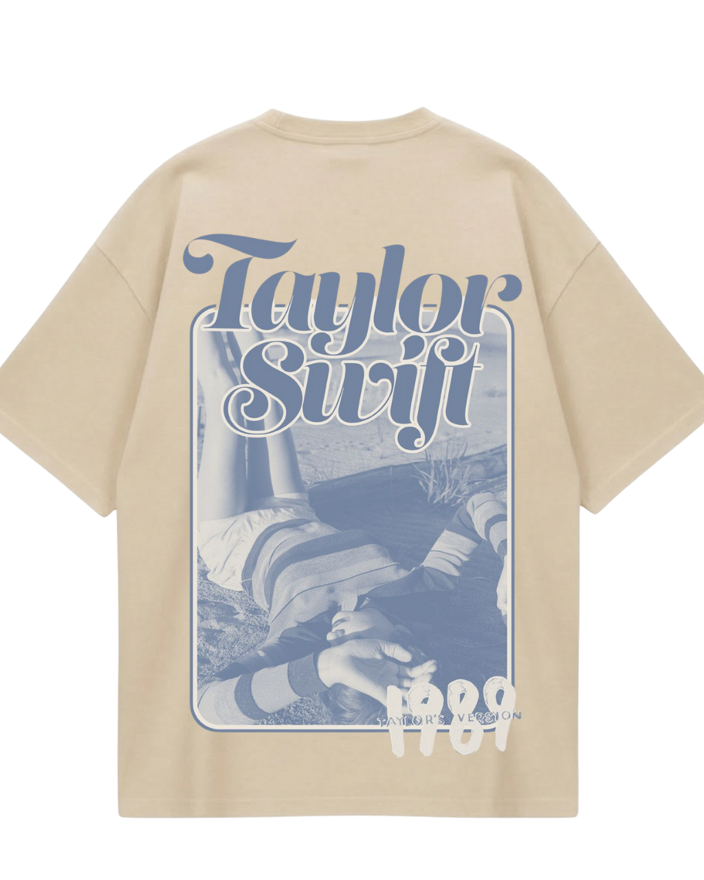 Taylor Swift Beige Oversized Tee