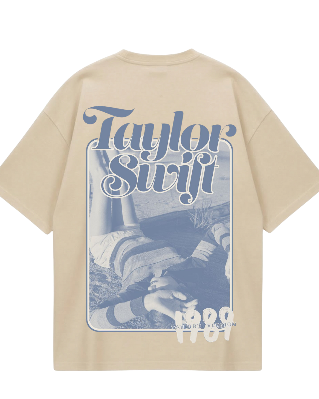 Taylor Swift Beige Oversized Tee