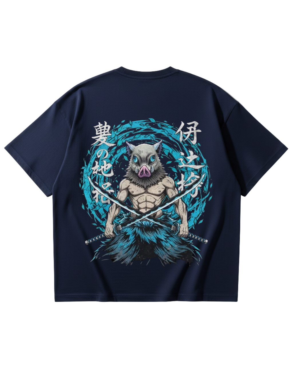 Demon Slayer Inosuke Blue Oversized Tee