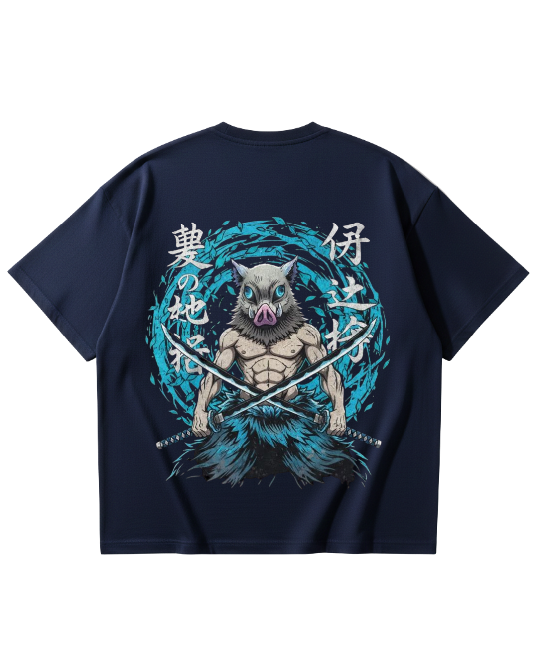 Demon Slayer Inosuke Blue Oversized Tee