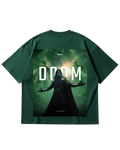 Dr Doom Green Poster Oversized Tee