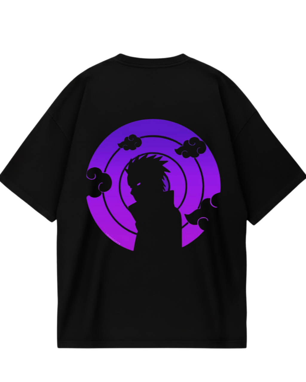 Pain Black Purple Oversized Tee