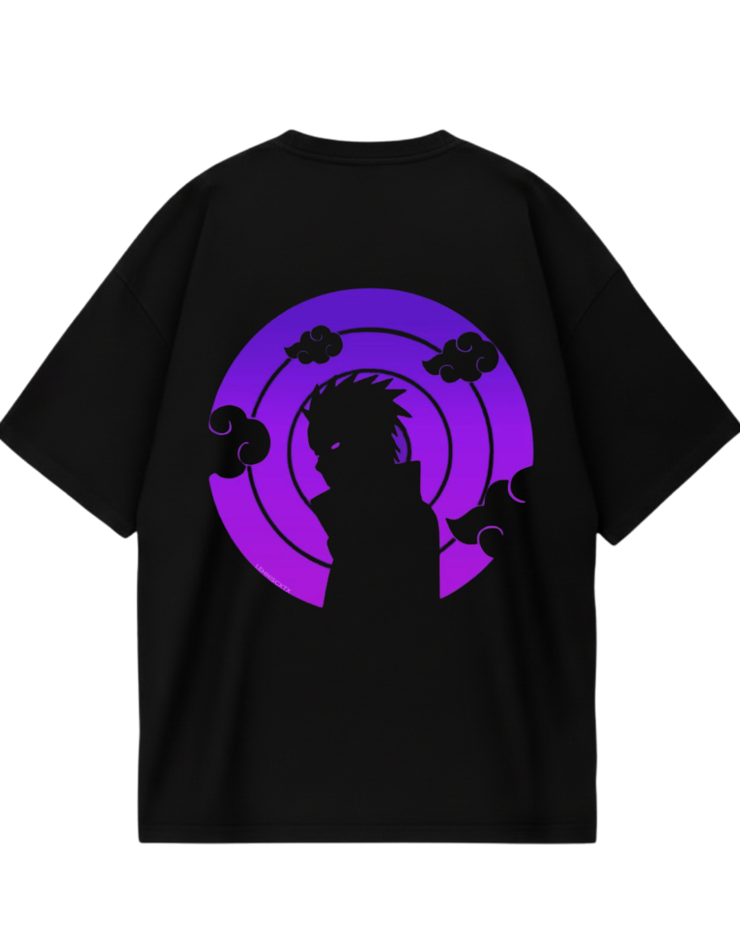 Pain Black Purple Oversized Tee