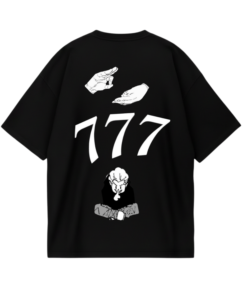 Hakari Black Oversized Tee