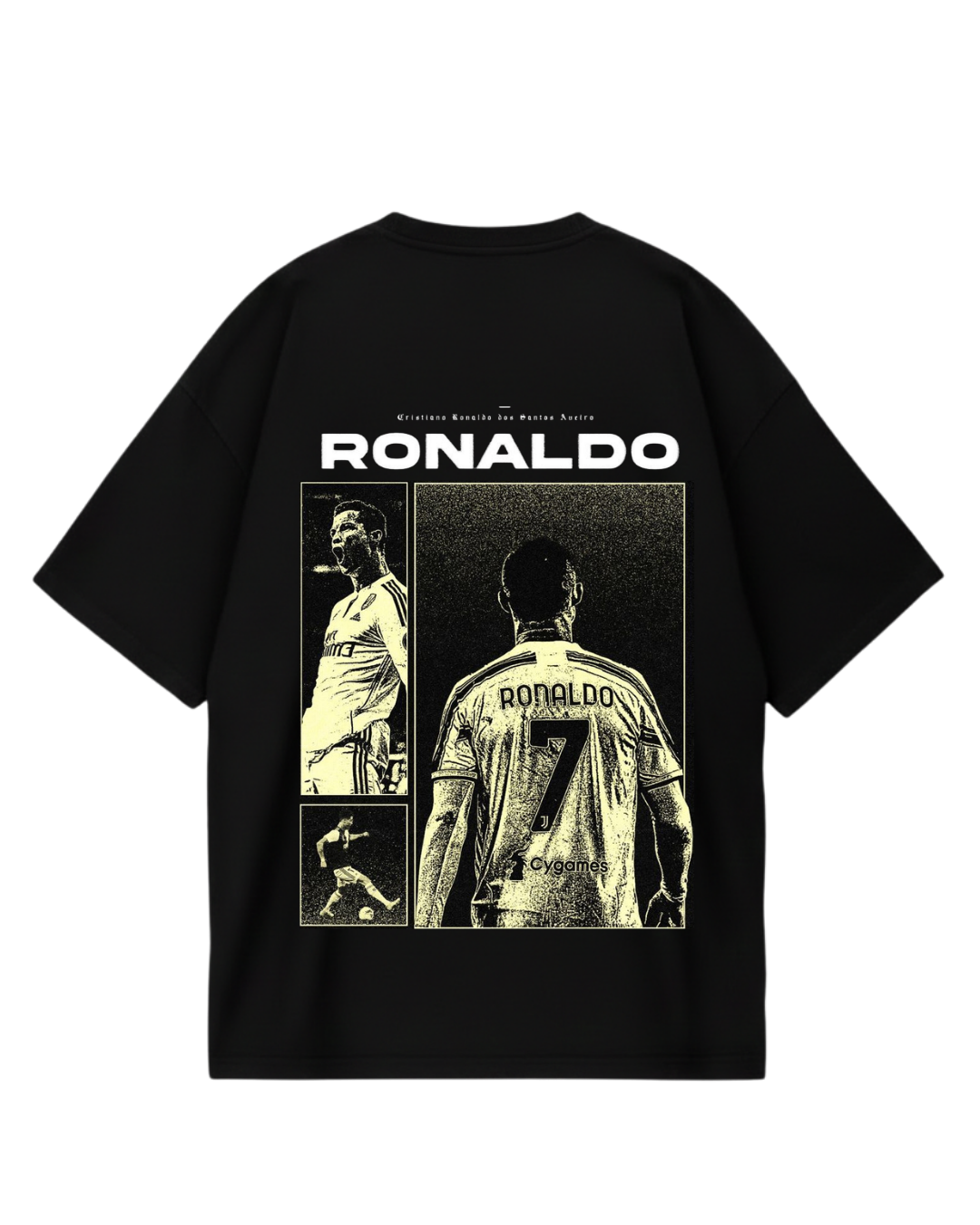 Cristiano Ronaldo Real Black Oversized Tee