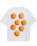 White Dragon Balls Oversized Tee