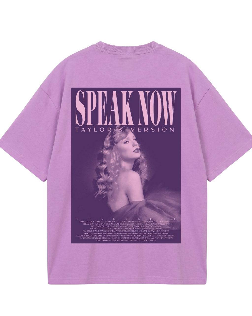 Taylor Swift SpeakNow Purple Oversized Tee