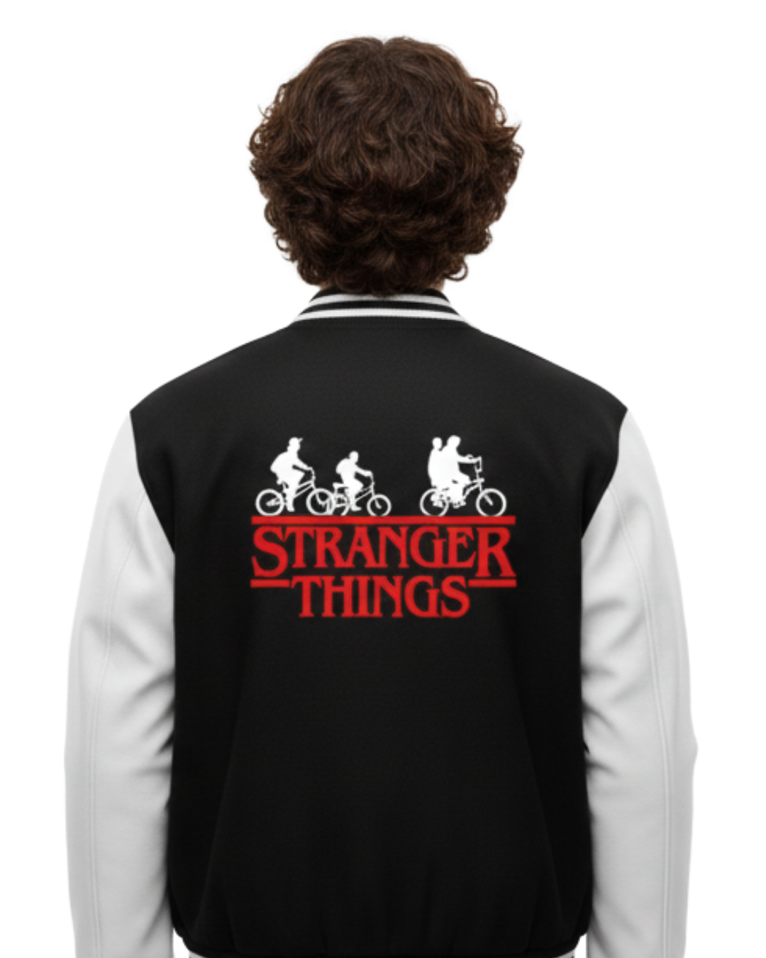 Stranger Things Black Varsity Jacket