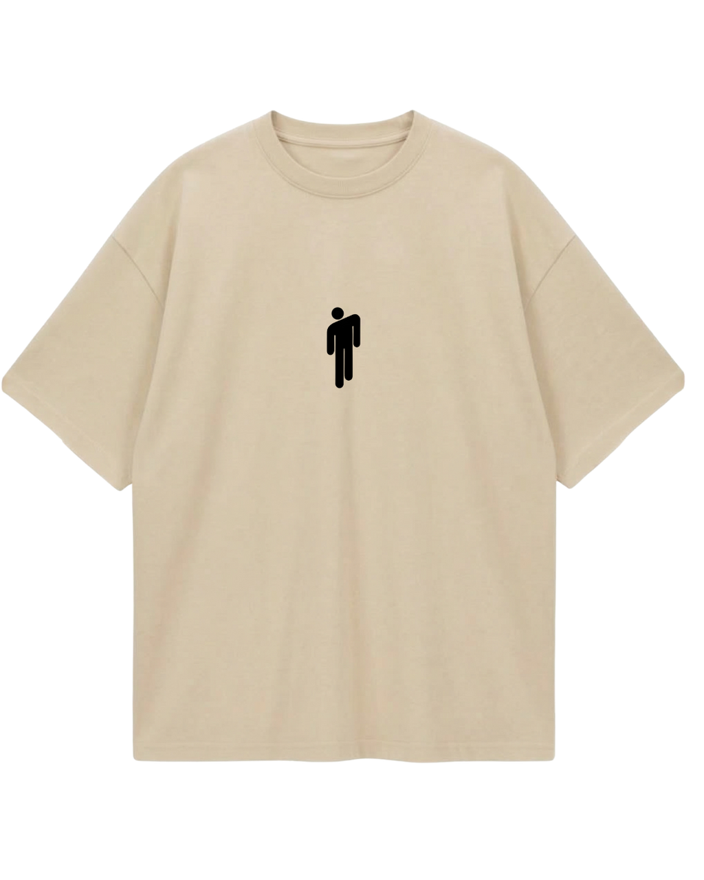 Billie Eilish Beige Green Oversized Tee