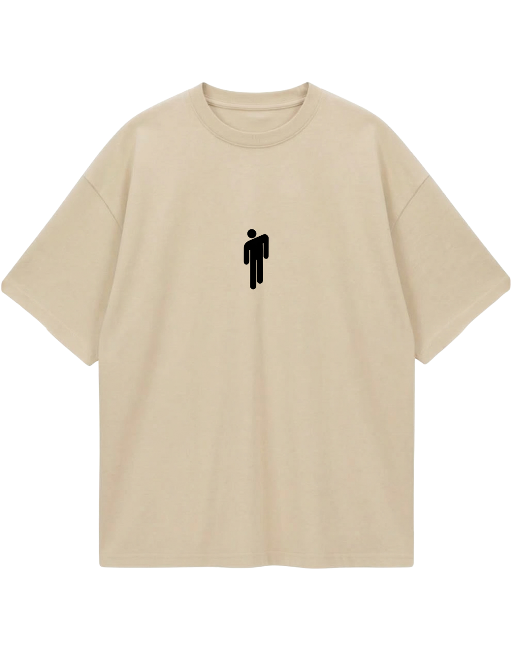 Billie Eilish Beige Poster Oversized Tee