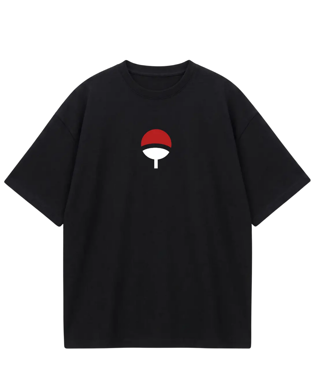 Naruto Sasuke Black Poster Oversized Tee