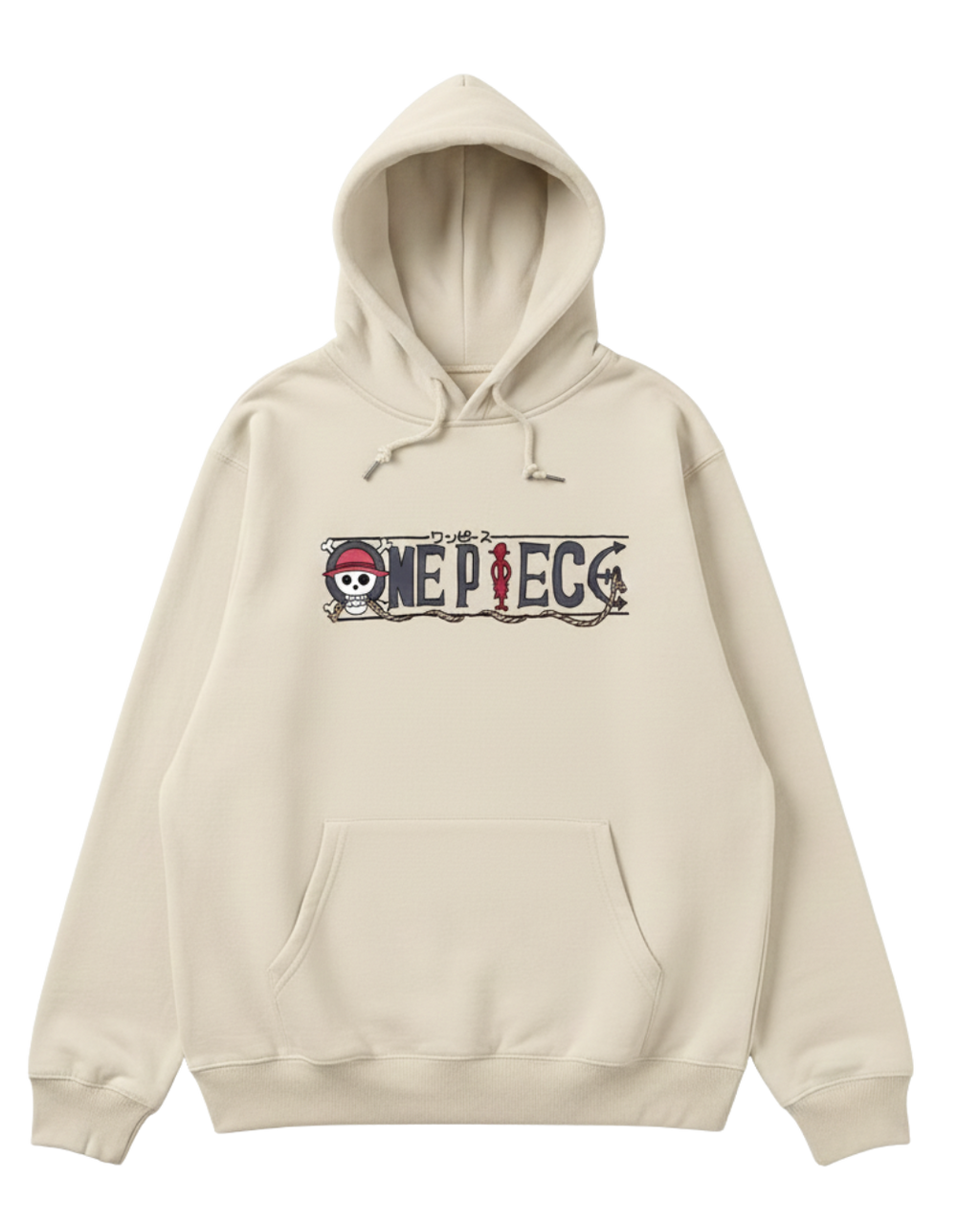 One Piece Beige Hoodie