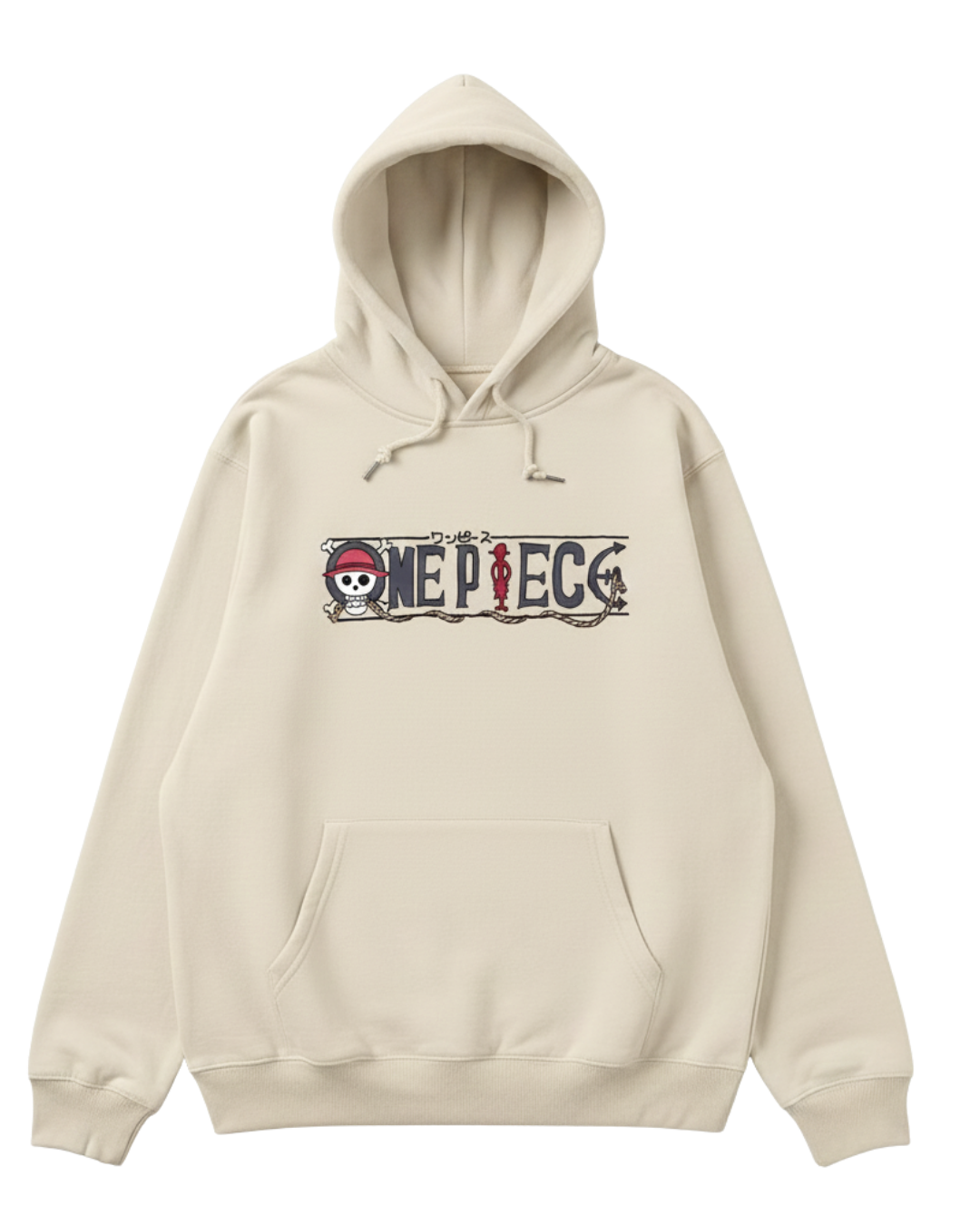 One Piece Beige Hoodie