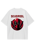 Deadpool White Oversized Tee