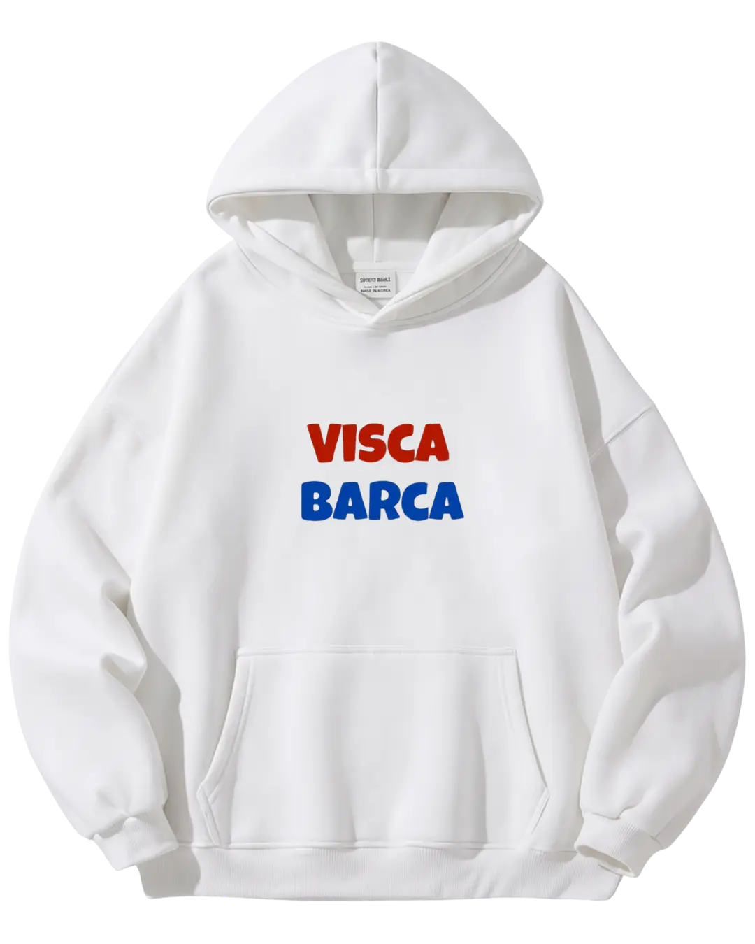 Barcelona White Poster Hoodie