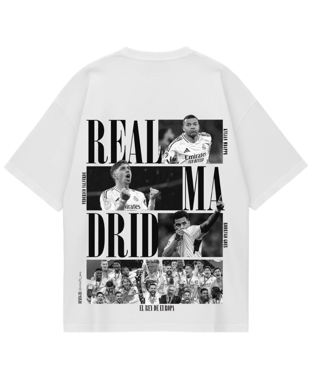 Real Madrid White Players Oversized Tee
