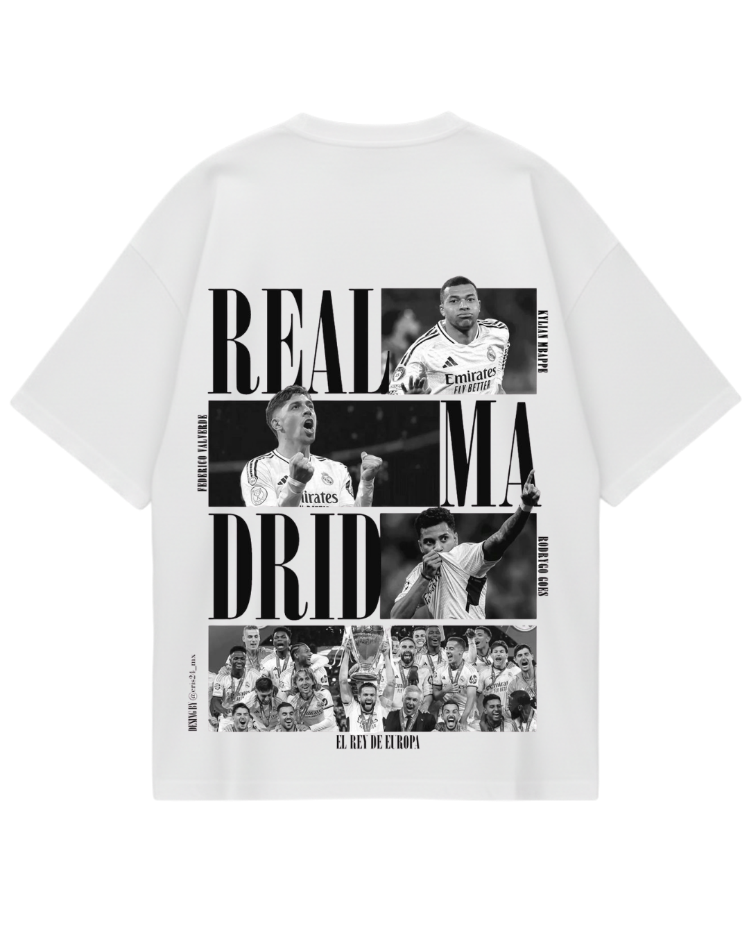 Real Madrid White Players Oversized Tee